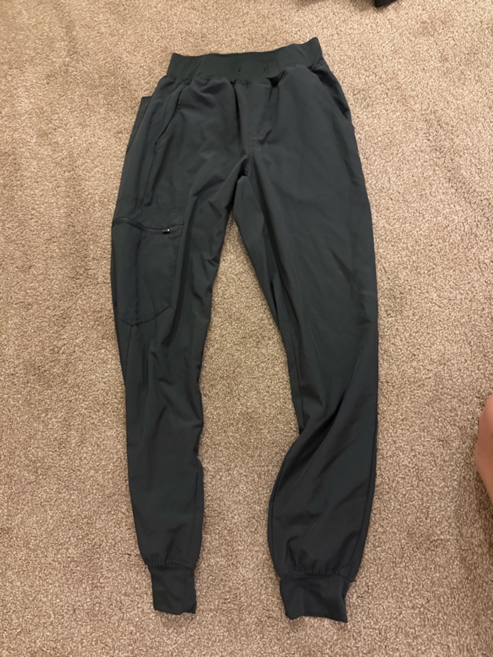 Charcoal gray scrub pants